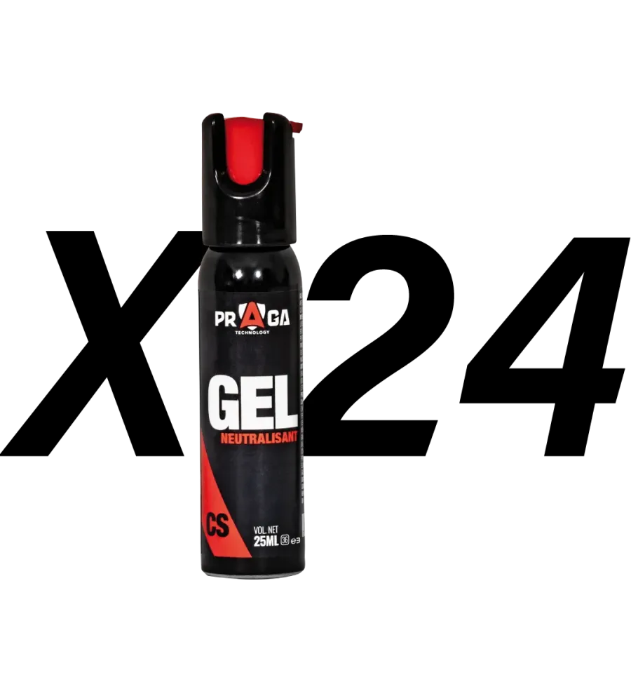 Pack bombes de défense gel CS 25 ml x24 Pack bombes de défense gel CS 25 ml x24
