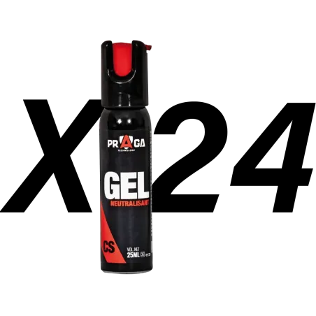 Pack bombes de défense gel CS 25 ml x24 