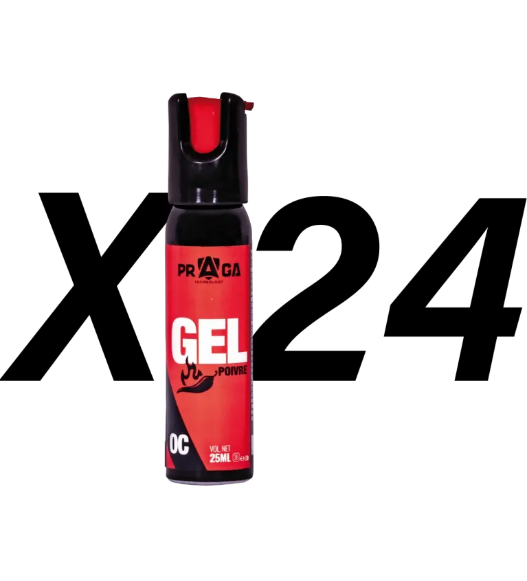 Pack bombes de défense Red Pepper CS 25 ml x24 
