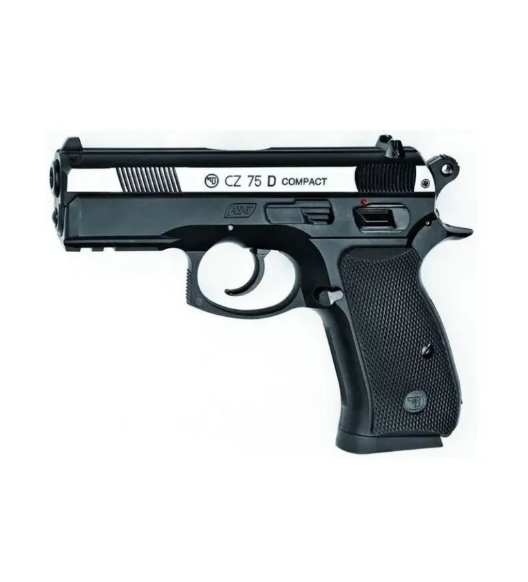 Pistolet CO2 ASG CZ 75D Compact Bicolore 