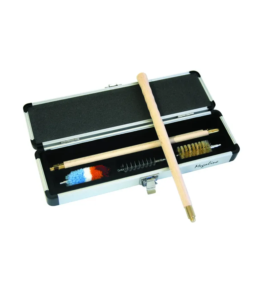 Nécessaire de nettoyage pour fusil Cal. 12 - Boite alu Nécessaire de nettoyage pour fusil Cal. 12 - Boite alu
