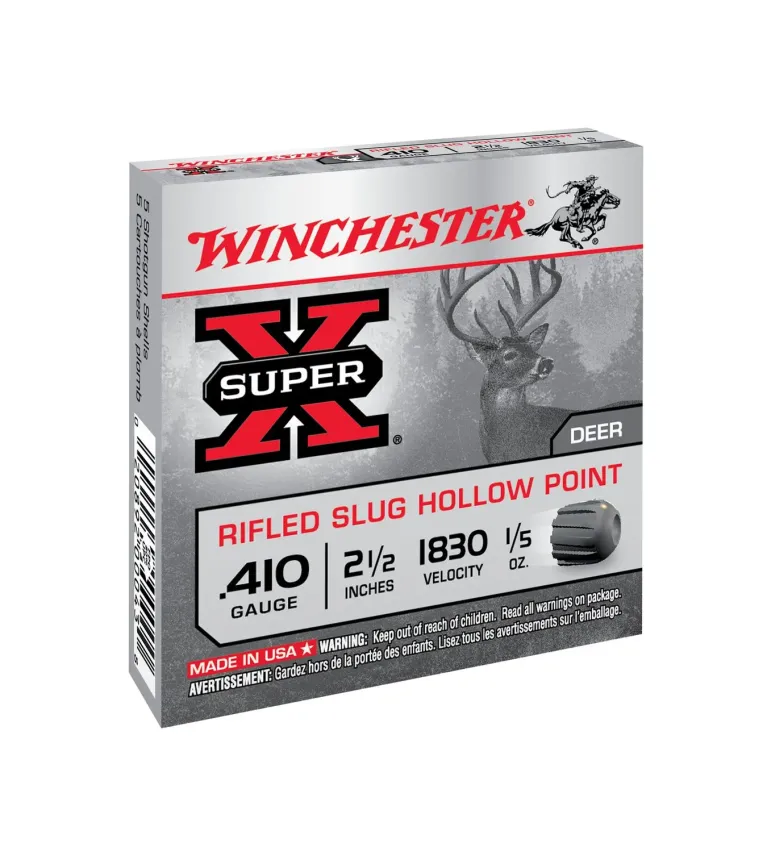 Balles Winchester Winchester Slug Super X Rifled HP 6 gr - Cal. 410 