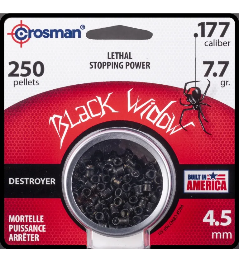 Plombs Crosman Destroyer Black Widow - Cal. 4,5 mm x250 
