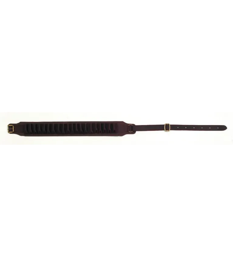 Cartouchiere 20 tubes cuir vieilli Colombi 