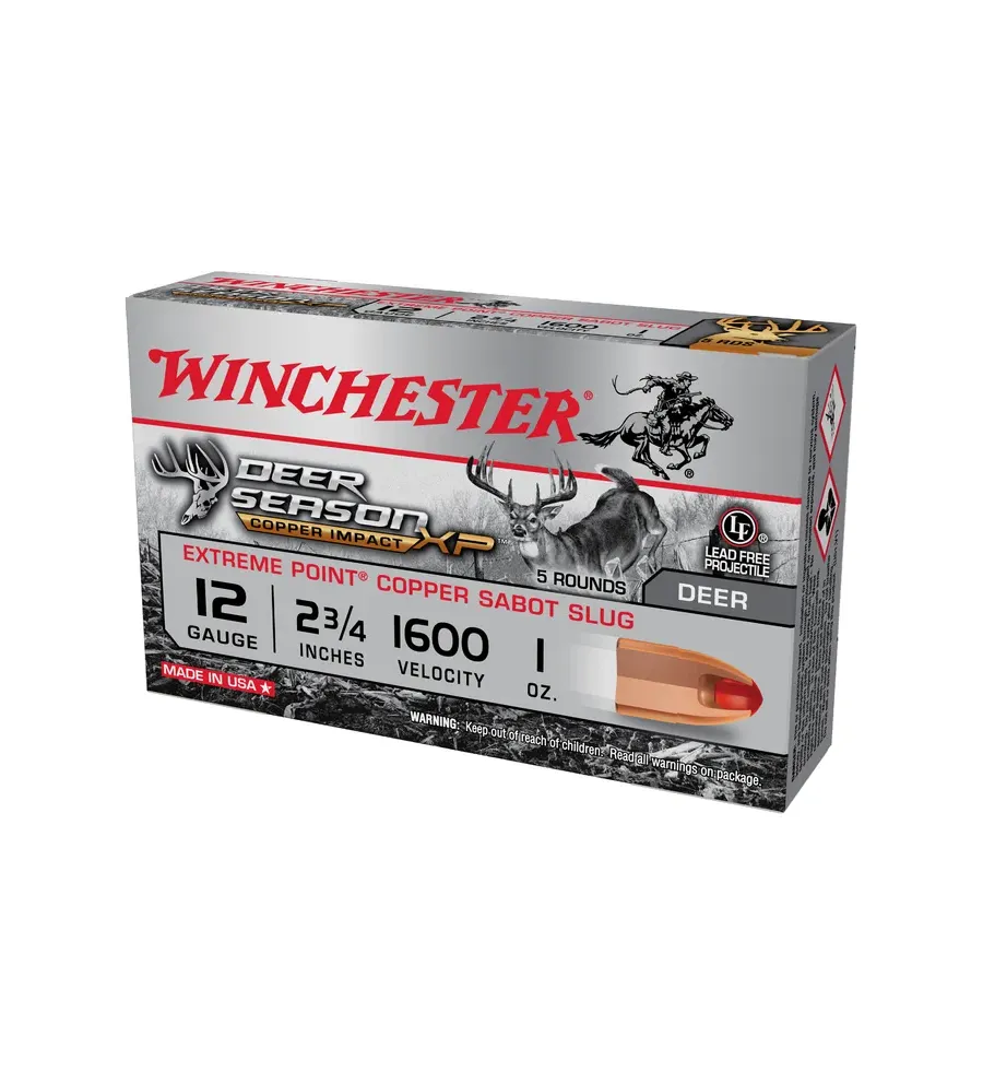 Balles Winchester Winchester Slug Deer Season 28 gr - Cal. 12 Balles Winchester Winchester Slug Deer Season 28 gr - Cal. 12