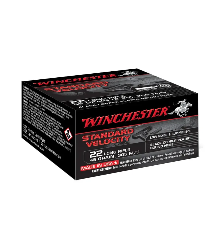 Balles Winchester Velocity Black 45 Gr - Cal. 22 LR x235 