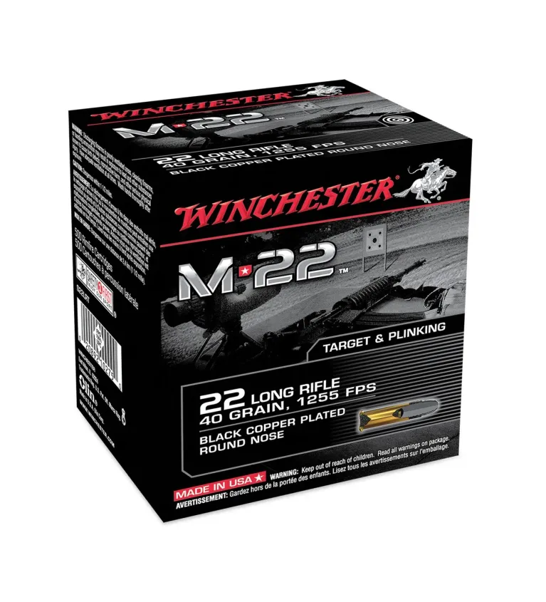 Balles Winchester M22 Black 40 Gr - Cal. 22 LR x400 