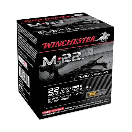 Balles Winchester M22 Black 40 Gr - Cal. 22 LR x400 