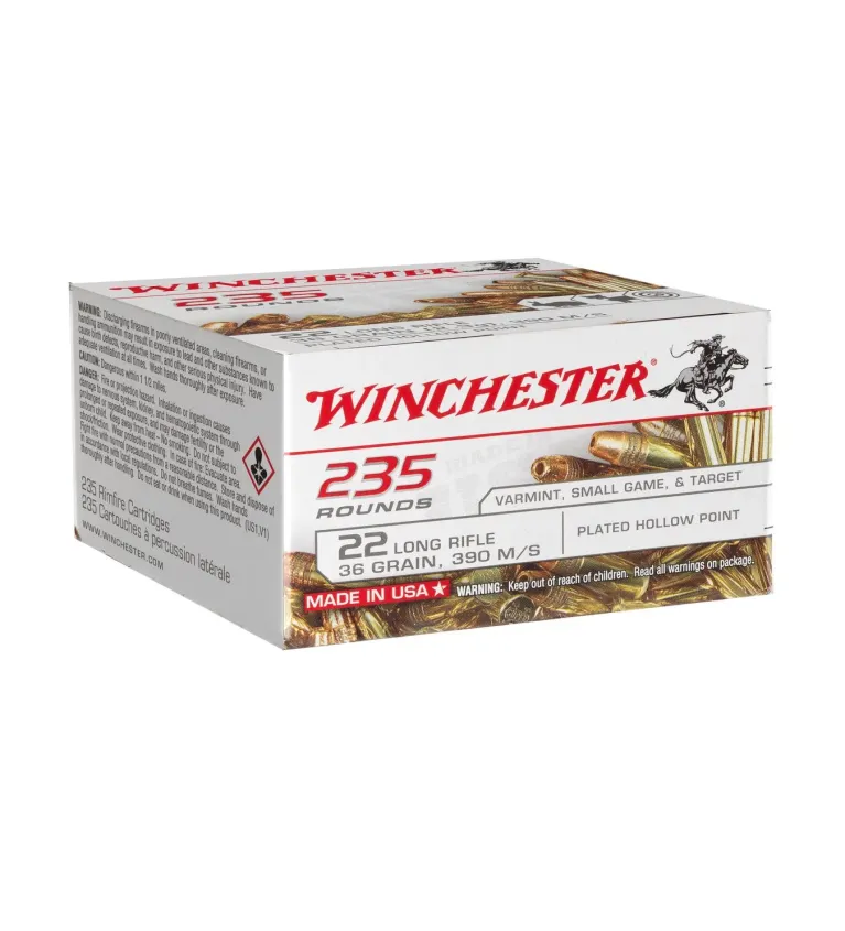 Balles Winchester Super X 36 Gr - Cal. 22 LR x235 