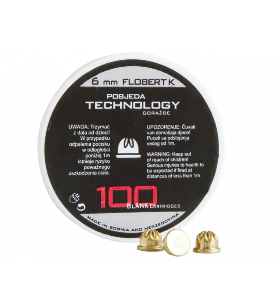 Balles à blanc Maxxtech - Cal. 6 mm Flobert x100 Balles à blanc Maxxtech - Cal. 6 mm Flobert x100