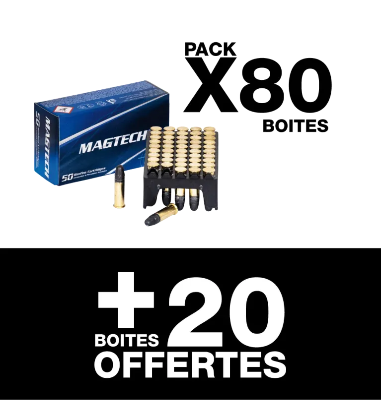 Pack Balles Winchester NG - Cal. 22 LR x5000 (100 Boites) 