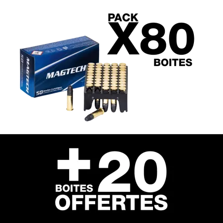 Pack Balles Winchester NG - Cal. 22 LR x5000 (100 Boites) 