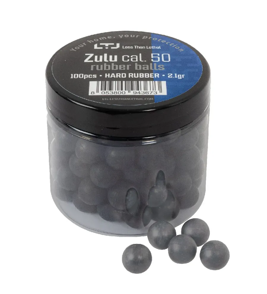 Bille Caoutchouc Zulu Legere - Cal. 50 x100 Bille Caoutchouc Zulu Legere - Cal. 50 x100