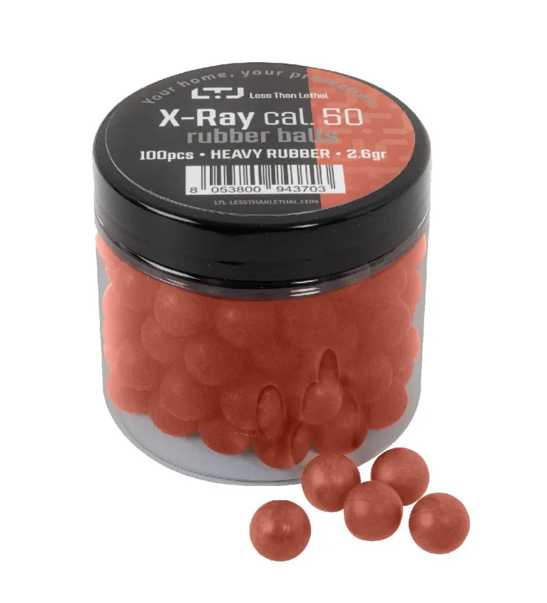 Bille Caoutchouc X Ray Lourde - Cal. 50 x100 