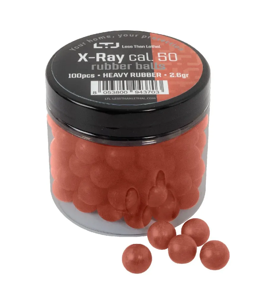 Bille Caoutchouc X Ray Lourde - Cal. 50 x100 Bille Caoutchouc X Ray Lourde - Cal. 50 x100