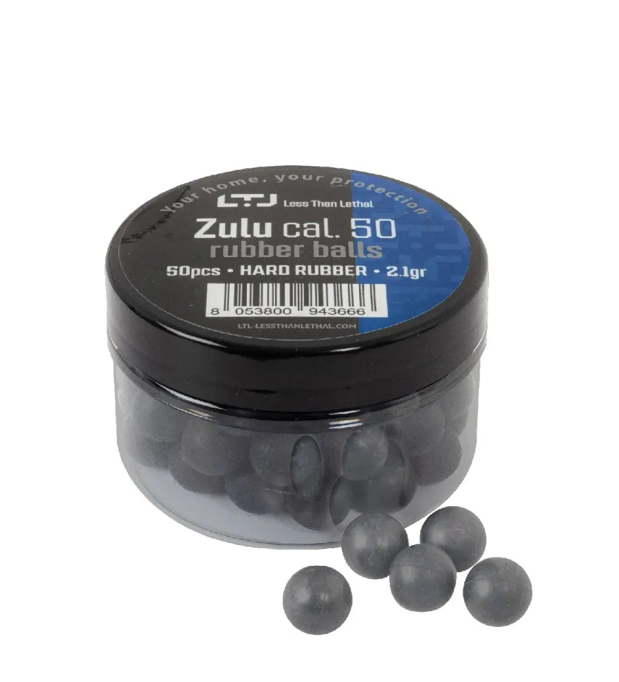 Bille Caoutchouc Zulu Legere - Cal. 50 x50 Bille Caoutchouc Zulu Legere - Cal. 50 x50