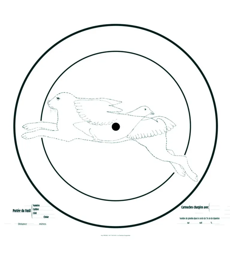Cible d'essai pour fusil 90x90 cm 