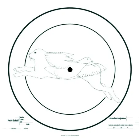 Cible d'essai pour fusil 90x90 cm 