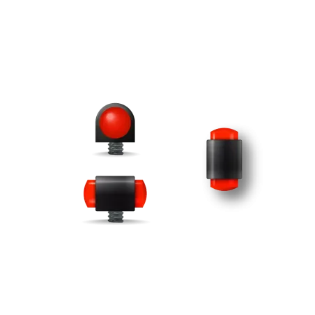 GUIDON FLUO ROUGE PLEIN M2.6 D3.5 L8 