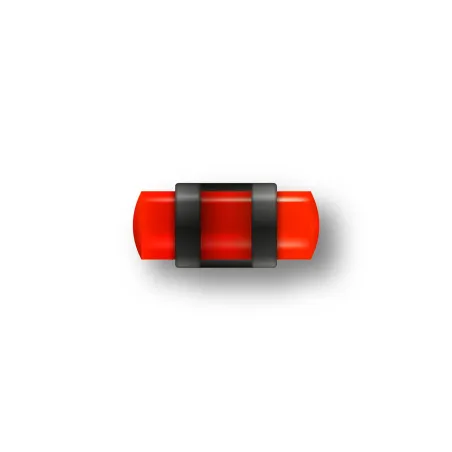GUIDON FLUO ROUGE PLEIN M2.6 D3.5 L8 