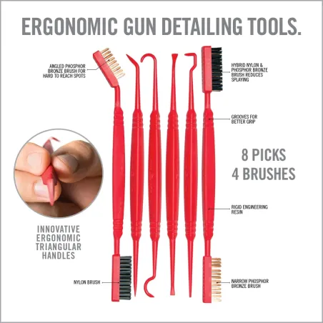 Set De Nettoyage Pics Et Brosses Accu-Grip Real Avid 