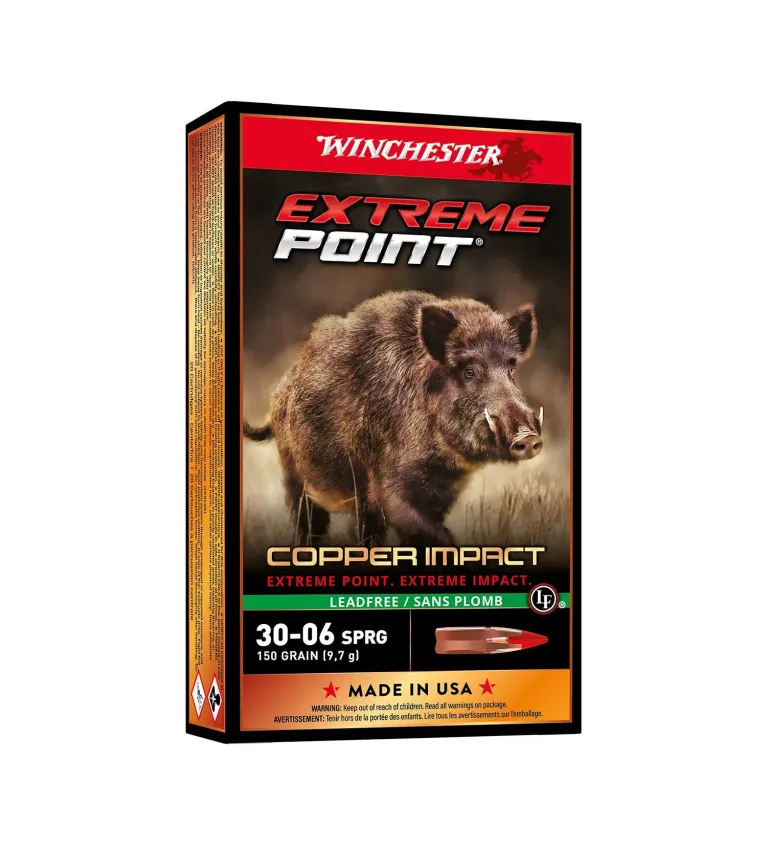 Balles Winchester Extreme Point LF 180 Gr - Cal. 30-06 SPR 