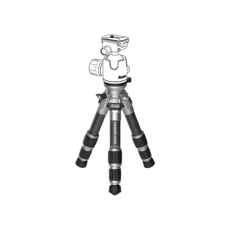Tripod Carbonne bas 3 Sections - max. 38 cm 