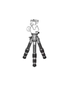 Tripod Carbonne bas 3 Sections - max. 38 cm 