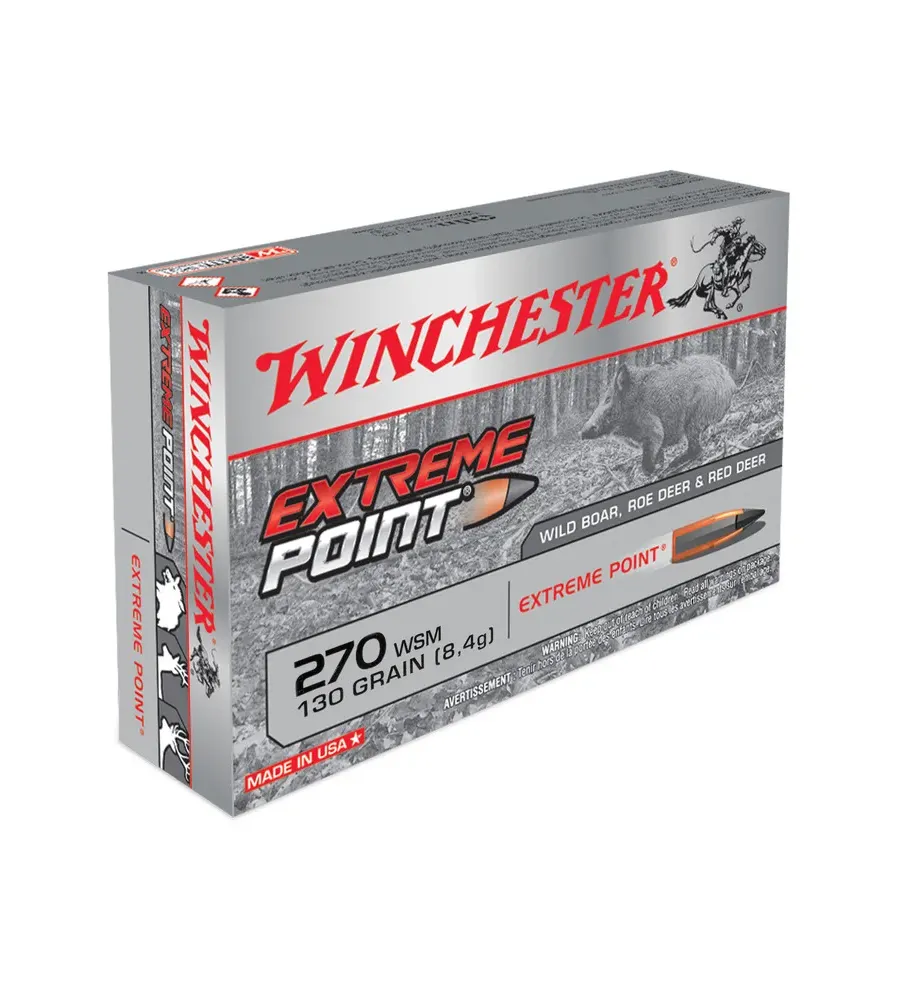 Balles Winchester Extreme Point 130 Gr - Cal. 270 WSM Balles Winchester Extreme Point 130 Gr - Cal. 270 WSM