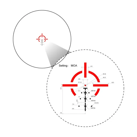 Point rouge Vector Optics 3x18 Paragon Veps MBR 
