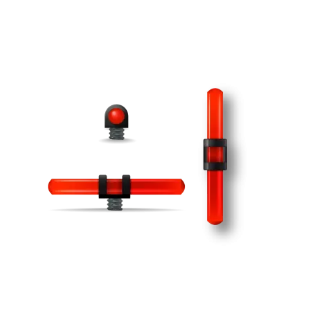 Guidon long pour fusil rouge fluo 
