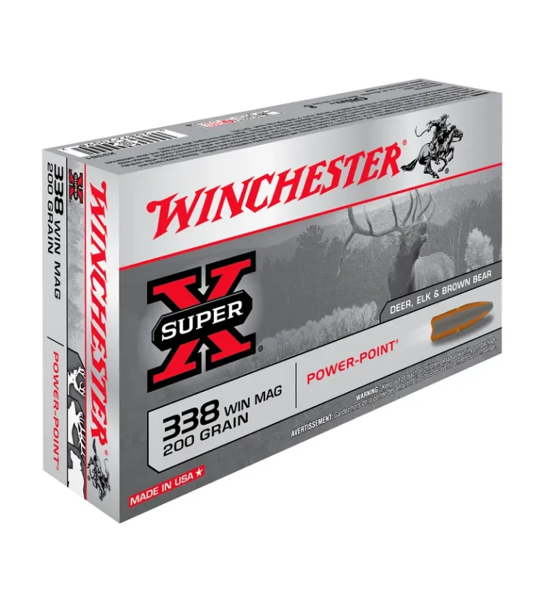 Balles Winchester Super X Power Point 200 Gr - Cal. 338 WM 