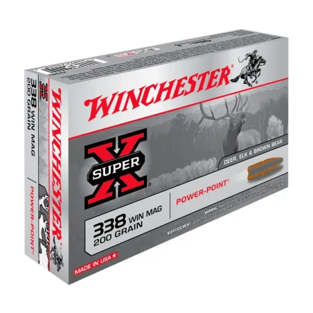 Balles Winchester Super X Power Point 200 Gr - Cal. 338 WM 