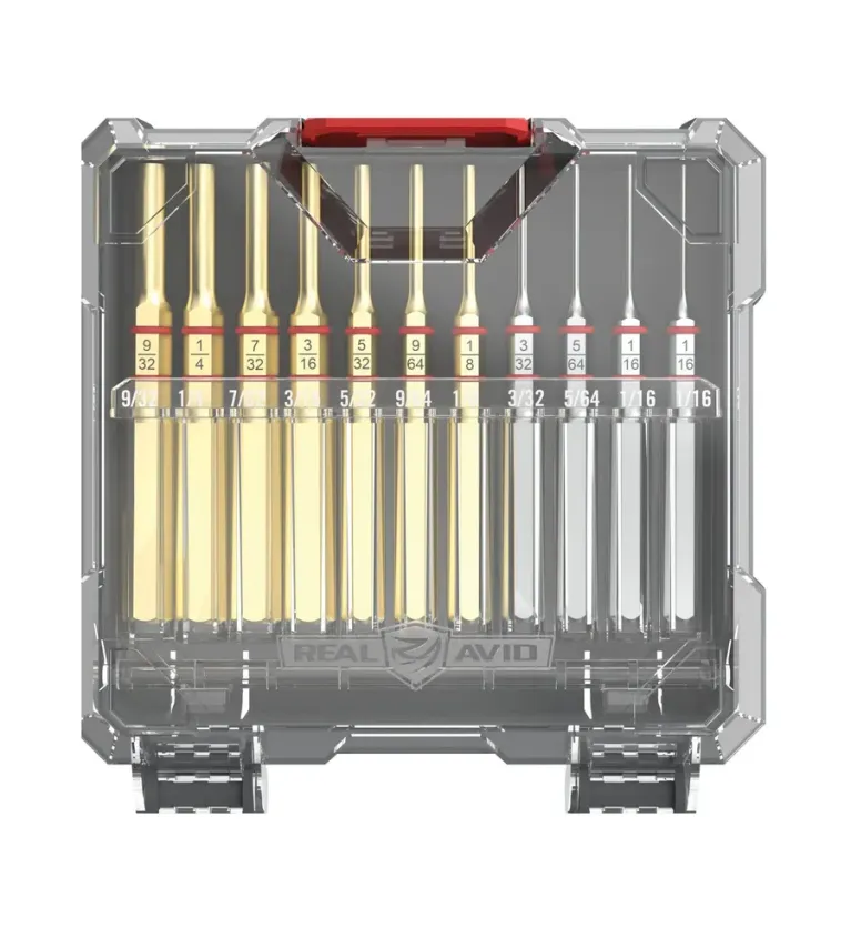 Set Standard Chasse-Goupille 11 Pieces Laiton & Acier 