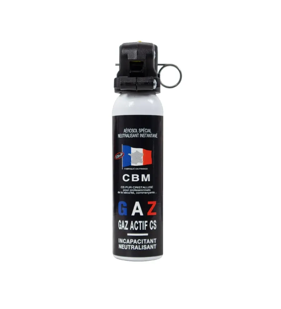 Bombe de défense CBM à gaz - Poignée - 100 ml Bombe de défense CBM à gaz - Poignée - 100 ml