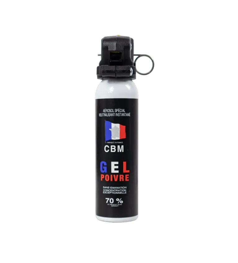 Bombe de défense CBM Red Pepper - Poignée - 100 ml 