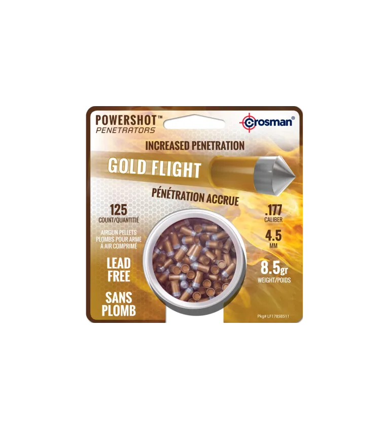Plombs Crosman Penetrator Gold Flight - Cal. 4,5 mm 