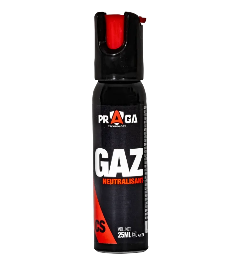 Bombe de défense gaz CS - 25 ml 
