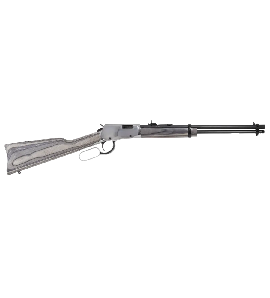Carabine Rossi Rio Bravo Nickel Bois Lamine Gris - Cal. 22 LR Carabine Rossi Rio Bravo Nickel Bois Lamine Gris - Cal. 22 LR
