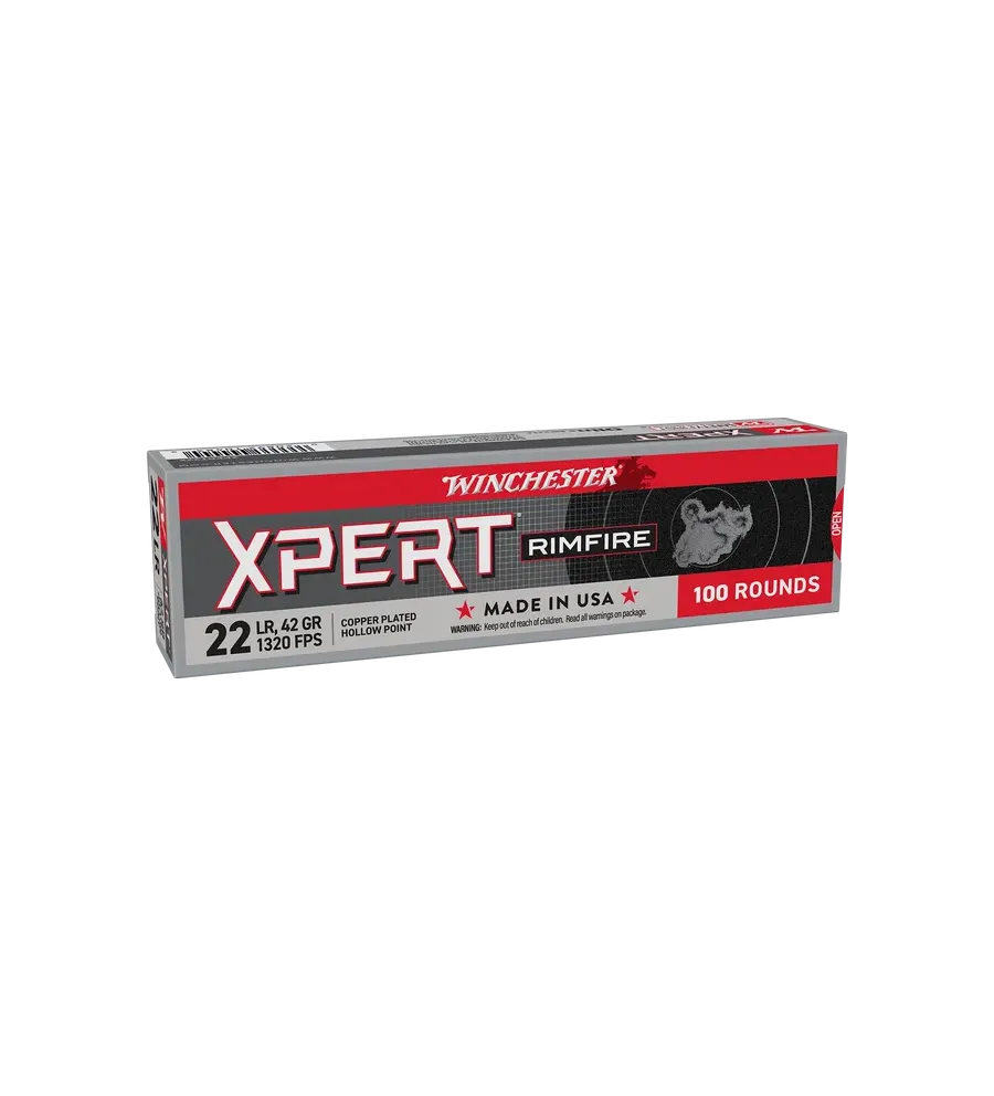 Balles Winchester Expert CP 42 Gr - Cal. 22 LR x100 Balles Winchester Expert CP 42 Gr - Cal. 22 LR x100