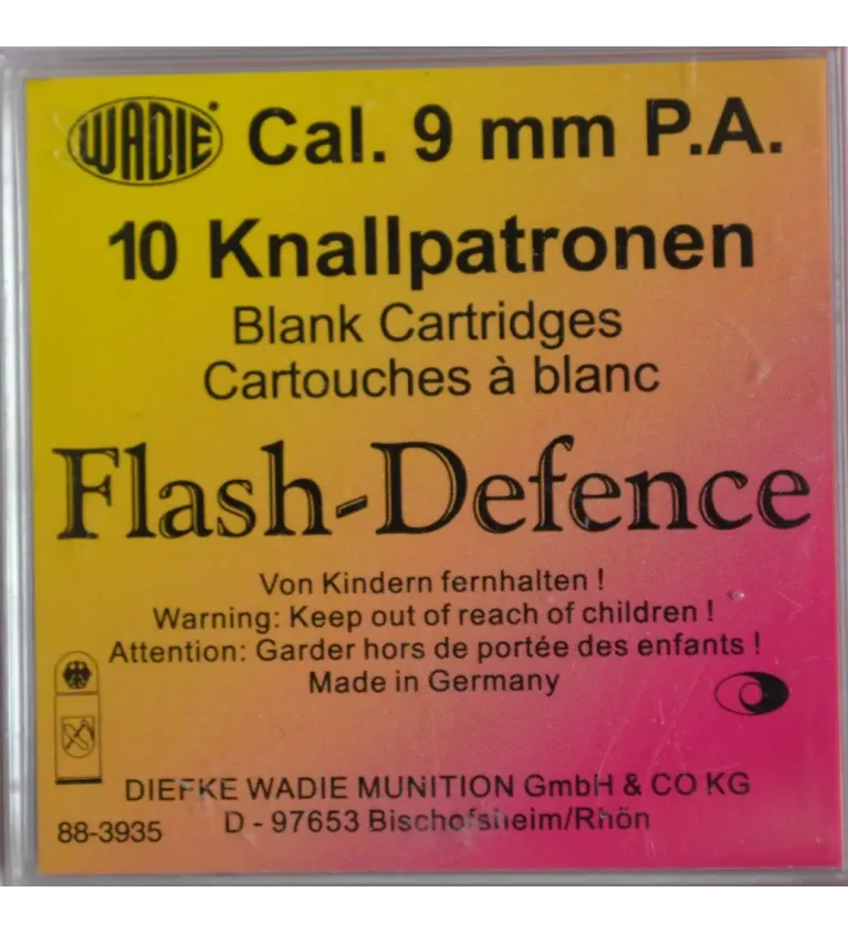 Cartouches à blanc PA Flash - Cal. 9 mm x10 