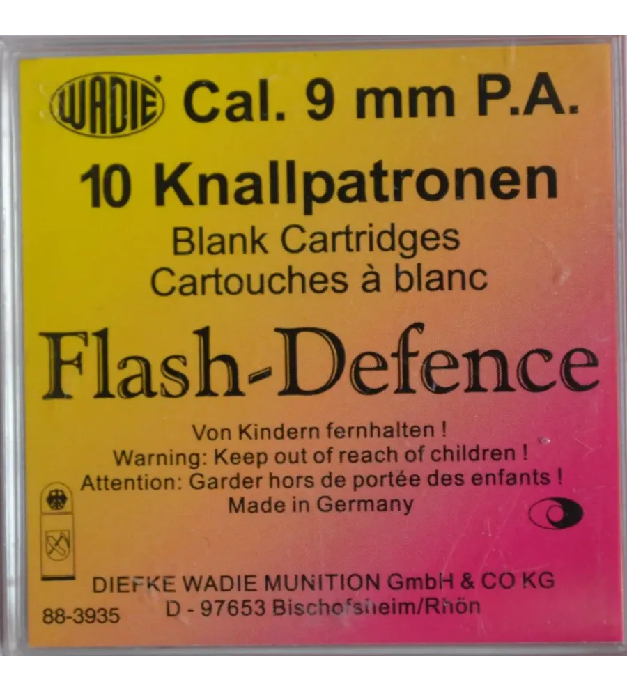 Cartouches à blanc PA Flash - Cal. 9 mm x10 Cartouches à blanc PA Flash - Cal. 9 mm x10