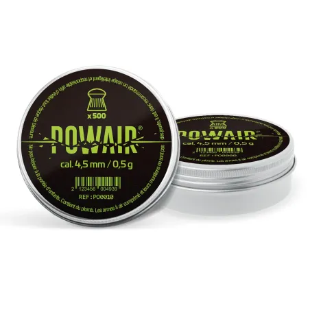 Plombs Ronds Domed Powair - Cal. 4,5 mm x500 