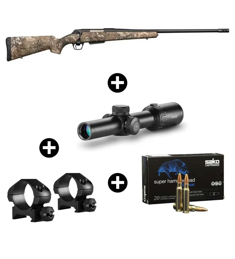 Pack battue Winchester XPR Strata 30-06 + Lunette Hawke 1-8x24