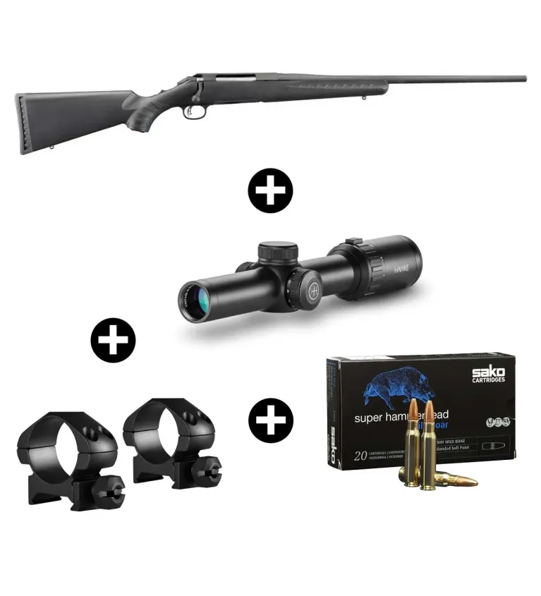Pack battue Ruger American Rifle 30-06 + Lunette Hawke 1-8x24