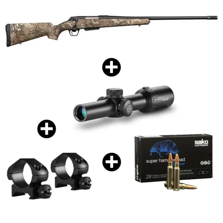 Pack battue Winchester XPR Strata 300 WM + Lunette Hawke 1-8x24