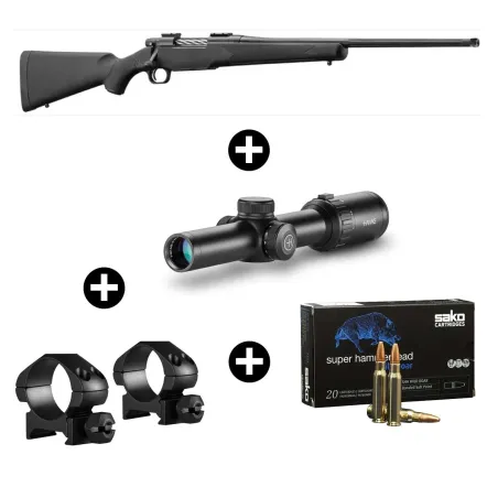 Pack battue Mossberg Patriot 308 Win + Lunette Hawke 1-8x24