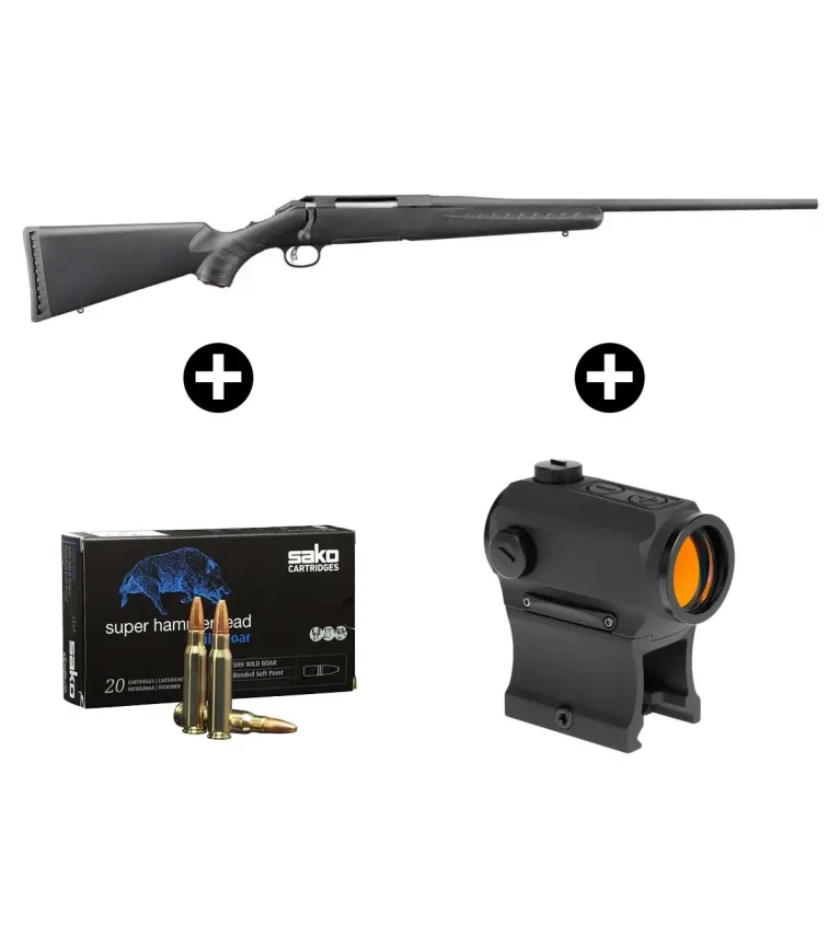 Pack battue Ruger American Rifle 30-06 + Point rouge Holosun 403B