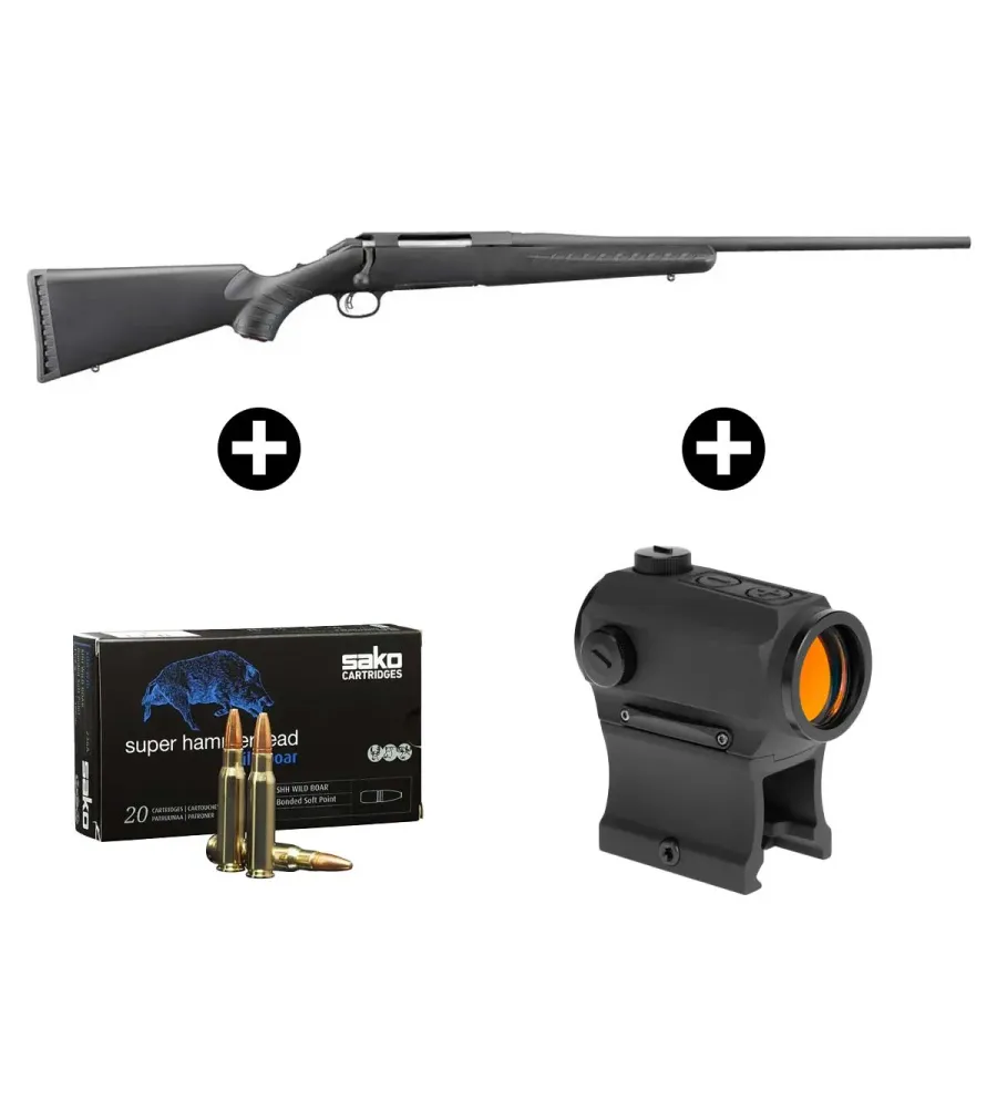Pack battue Ruger American Rifle 30-06 + Point rouge Holosun 403B