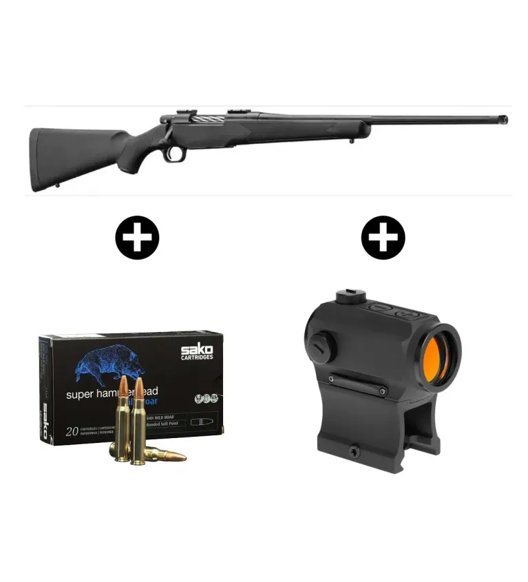 Pack battue Mossberg Patriot 300 WM + Point rouge Holosun 403B